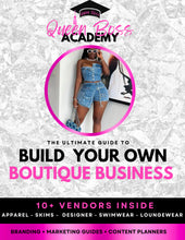 Load image into Gallery viewer, The Ultimate Guide To Building Your Own Boutique Business (Vendors List | Branding &amp; Marketing Guides | Content Planners &amp; More