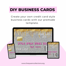 Load image into Gallery viewer, Silver Business Card Credit Card Style Template