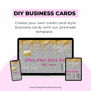 Silver Business Card Credit Card Style Template